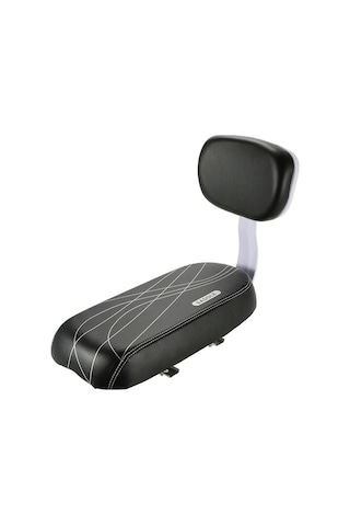 Novahub Bisiklet Arka Koltukları Bisiklet Pu Deri Yumuşak Yastık Çocuklar İçin Rahat Arka Taşıma Koltukları Siyah, Bisiklet Koltuğu Yumuşak Siyah