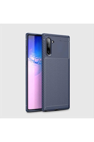 Samsung Uyumlu Galaxy Note 10 Kılıf Karbon Silikon Case