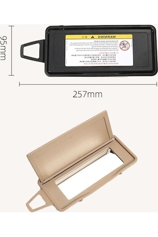 Wondernest Mercedes-benz S Class W220 1998-2005 Ön Sağ Güneşlik Makyaj Aynası Gri