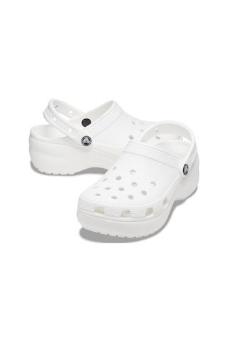 Crocs Classic Platform Clog Kadın Terlik 206750 Beyaz