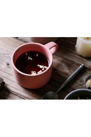 Kahve Kupası Seramik Sütlü Latte Kupası Sevimli Bardaklar Avrupa Tarzı Pembe