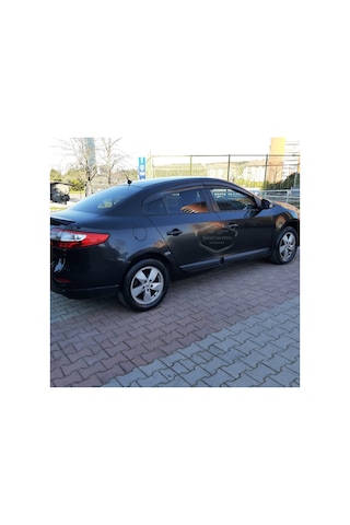 Renault Fluence 2009-2016 Uyumlu Mugen Cam Rüzgarlığı Seti Piano Black 4'lü İthal (00)(ŞüsCarOto Aksesuar)