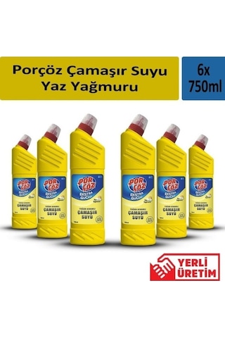 Yoğun Kıvamlı Çamaşır Suyu Yaz Yağmuru 750 Ml X 6 Adet Diğer