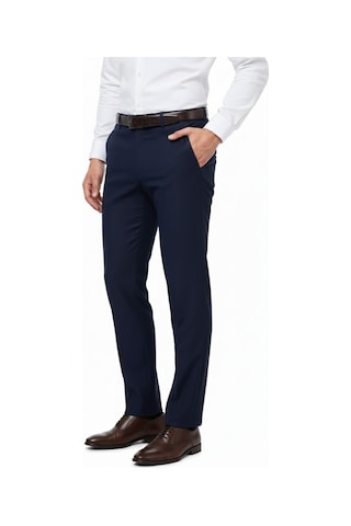 Erkek Regular Fit Armürlü Kumaş Pantolon Likra Kumaş Bgl-st05038 Lacivert