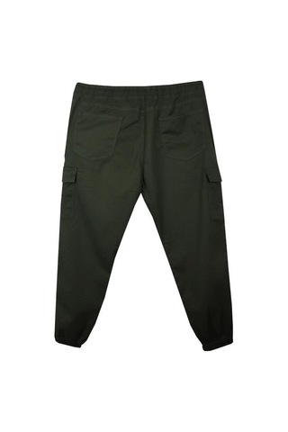 Kargo Cepli Büyük Beden Likralı Jogger Pantolon Haki