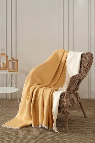 Elart Rubby Müslin Pike Çift Kişilik 210x230 Cm Sarı Sari