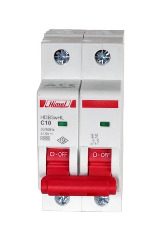 Himel 2x10A 4.5kA C Eğrisi Otomatik Sigorta