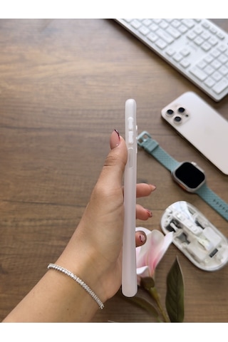 Redmi Note 9 Uyumlu Süper İnce Mat Ultra Thin Silikon Kılıf Beyaz