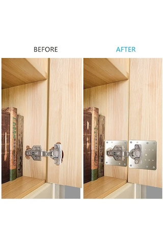 Paslanmaz Çelik Menteşe Onarım Plakası Hırdavat Ürün