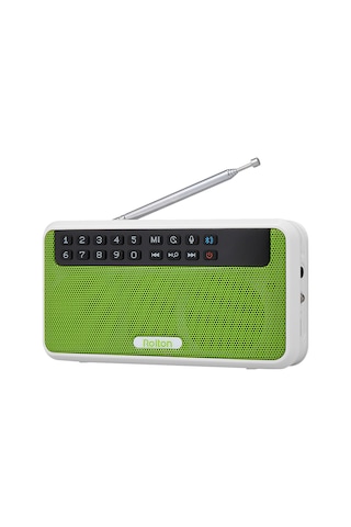 Leezsing Rolton E500 Multifonksiyonel Müzik Çalar: Bluetooth Hoparlör, Fm Radyo, Flaşışık, Selfie Modu,免提 Arama Ve Tf Kart Desteği - Yeşil