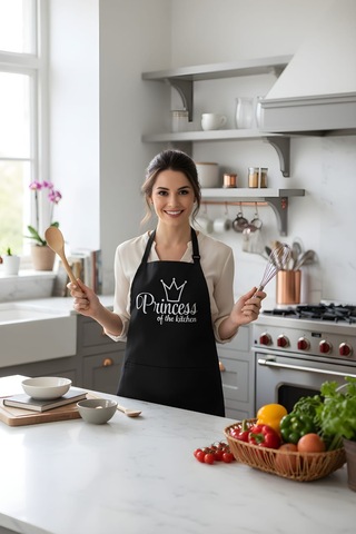 Mutfak Önlüğü Princess Of The Kitchen Renkli