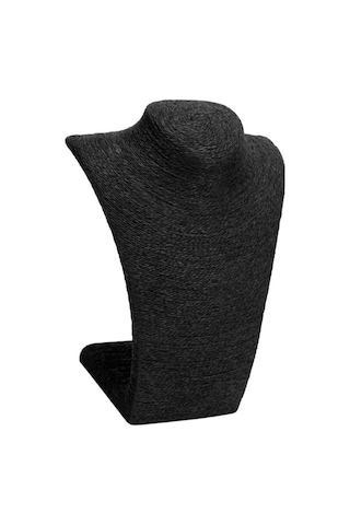 Trendooze Üst Takı Standı Siyah Siyah Manken L Kolye Kolye Göğüs Ekranı Düzey 23x26cm Ev