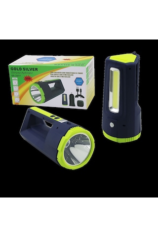 2in1 30w/10w Cob Led Usb & Oto Şarjlı El Feneri Projektör