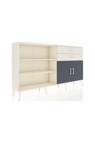 Arges Konsol 3 Raflı 2 Çekmeceli 2 Kapaklı 176x30x99 Aytaşı-antra Aytaşı-antrasit/aytaşı