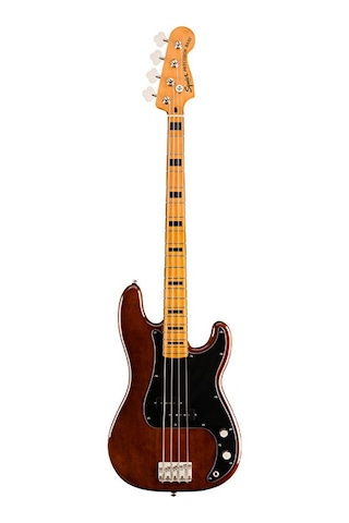 Squier 0374520592 Classic Vibe '70s Precision Bass Gitar Walnut Ceviz Rengi Akçaağaç Klavye Ve Vintage P-bass Tonu