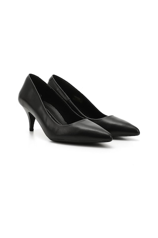 Gönderi(R) Gönderi R Siyah Sivri Burun Orta İnce Topuklu Stiletto Siyah