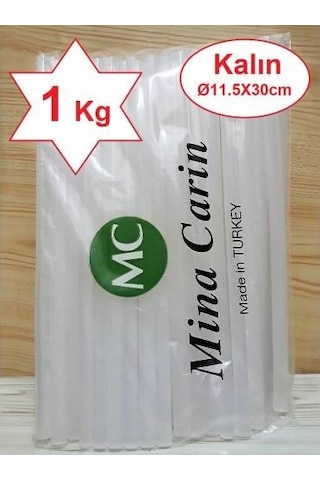 Mum Silikon Ince Kalın 7,4X30Cm Sıcak Mum Silikon Çubuk Uç 1 Kg