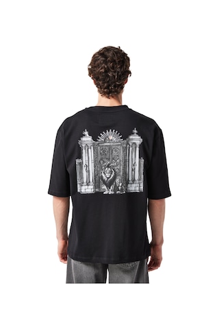 Gsstore X Midground Erkek T-shirt E251217 Siyah