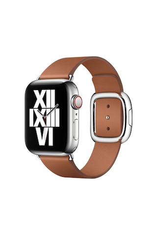 Kilifone - Apple Uyumlu Watch 42mm - Kordon Deri Kordon Krd-42 - Kahverengi