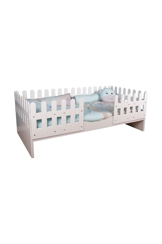 Meltem Kids Soft Beyaz Montessori Karyola 90x190 CM Beyaz