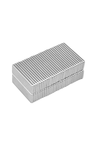 Güçlü Neodyum Mıknatıs Dikdörtgen 30X10X1 Mm 10 Adet Set