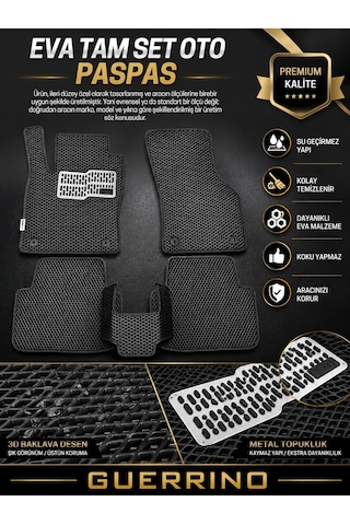 Kia/sportage-benzinli 2021-2026 İçin Yeni Nesil Eva İç Paspas Seti Metal Topukluk Dahil