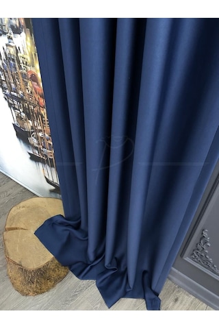 Fon Perde Blackout Karartma Işık Ve Isı Engelleme Özelliği Lacivert Çok Renkli