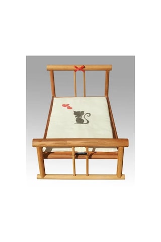 Minderli Karyola Walnut Basic Kedi Yatağı 61 x 34 x 40 CM