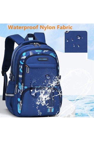 Maoyaya Fengdong Erkek Okul Çantası, Su Geçirmez, Büyük Kap, İlkokul Malzemeleri, Ergonomik Tasarım 42017469 Mavi