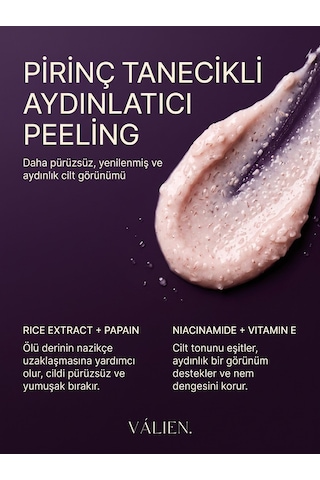 Vàlıen Pirinç Tanecikli Yüz Peelingi Beyazlatıcı 150 Ml