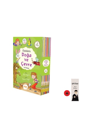 2. Sınıf Hikaye Kitabı Seti Yuva Yayınları Doğa ve Çevre + Kişiye Özel İsimli Harry Potter Kitap Ayracı