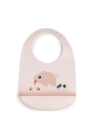 Done By Deer - Tiny Farm - Silikon Mama Önlüğü - Pembe