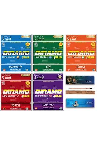 Tonguç Akademi 5. Sınıf Dinamo Soru Bankası Seti Tüm Dersler 5 Kitap