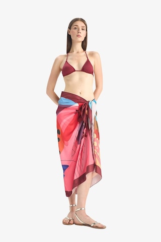 Defacto Desenli Saten Pareo F1465axnspn1 Pembe