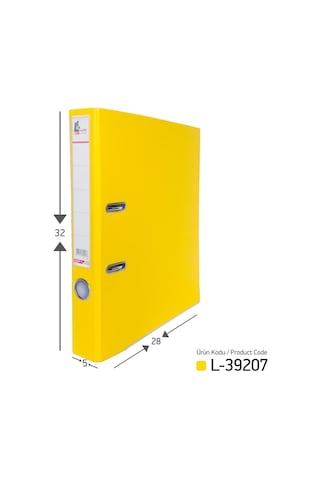 Laçin Klasör Sarı Dar 30 Adet 1 Koli