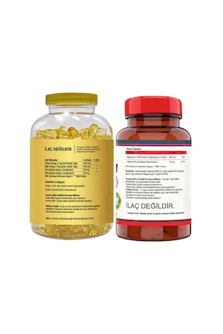 Flx Omega 3 Balık Yağı 180 Softgel & Nevfix Vitamin B12 1000 Mcg