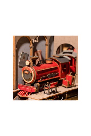 Ahşap Zaman Tüneli 3d Puzzle Ahşap Minyatür Maket Kiti Dıy Kendin Yap