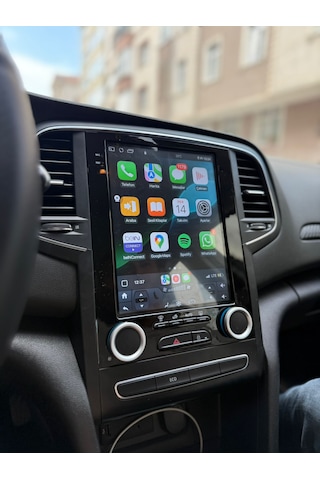 Megane4 Tesla Ekran Android 13 Multimedya 4gb /64gb Hafıza Carplay Manuel Klima Arka Kamera 9.7''