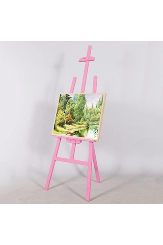 Şövale Çam Renkli Pembe Düğün Afişi İçin
