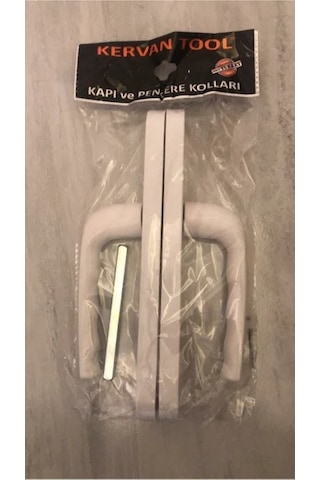 Kervan Pvc Kapı Kolu Beyaz Plastik