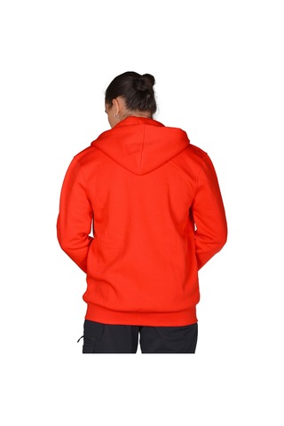 Diadora İmola - Erkek Kırmızı Pamuklu Tam Fermuarlı Sweatshirt Kırmızı