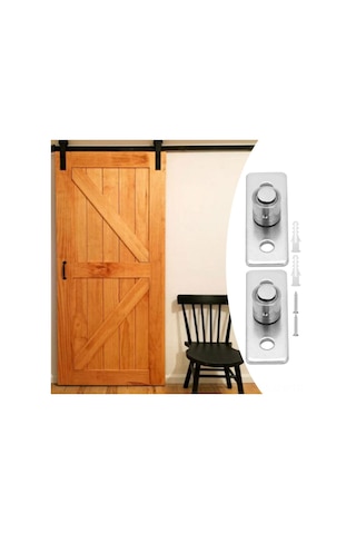 Geeroyoo 2 Adet Paslanmaz Çelik Giriş Kapısı Dengeleyici - Kayar Kapı Sallanmayı Engelleme Aksesuarı Diğer