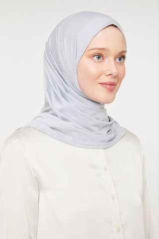 Melodi Scarf Kadın Tesettür Pratik Hijab Şal Açık Gri Açık Gri