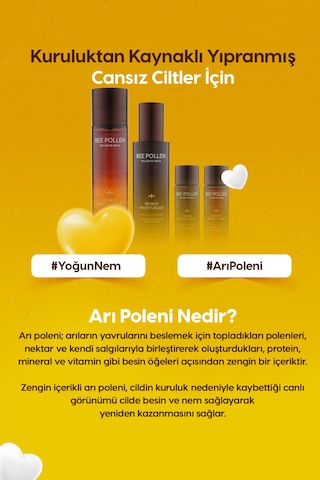 Kuru Ciltler İçin Arı Poleni İçerikli Besleyici Cilt Bakım Seti Bee Pollen Renew Skin Care Set 2