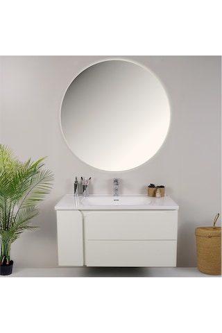 Kobos Future 100 Cm Banyo Dolabı Seti Bianco Beyaz