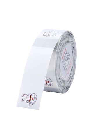 Aubyhe Termal Transparan Etiket Kağıdı 14x40mm 160 Yaprak - D11/d110/d101 Uyumlu 1 Rulo