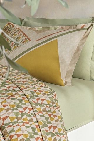 Puffy Yasmin Çift Kişilik Pike Takımı - Yağ Yeşili