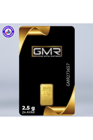 Gmr E-gümüş 2.5 Gr 24 Ayar Külçe Altın