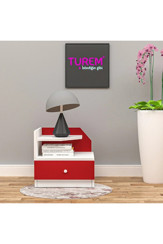 Single Çocuk Odası Komodin Mdf Beyaz