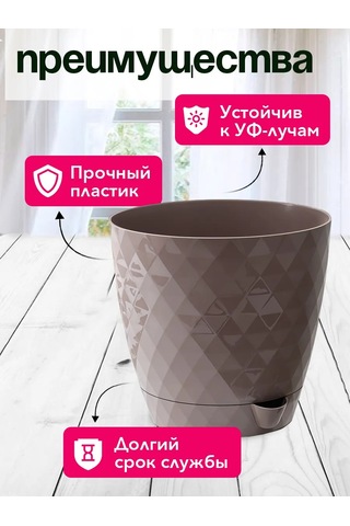 Tiko Home Alt Sulama Sistemli 3 Adet 3 Litrelik Tabaklı Saksı Seti 219078175